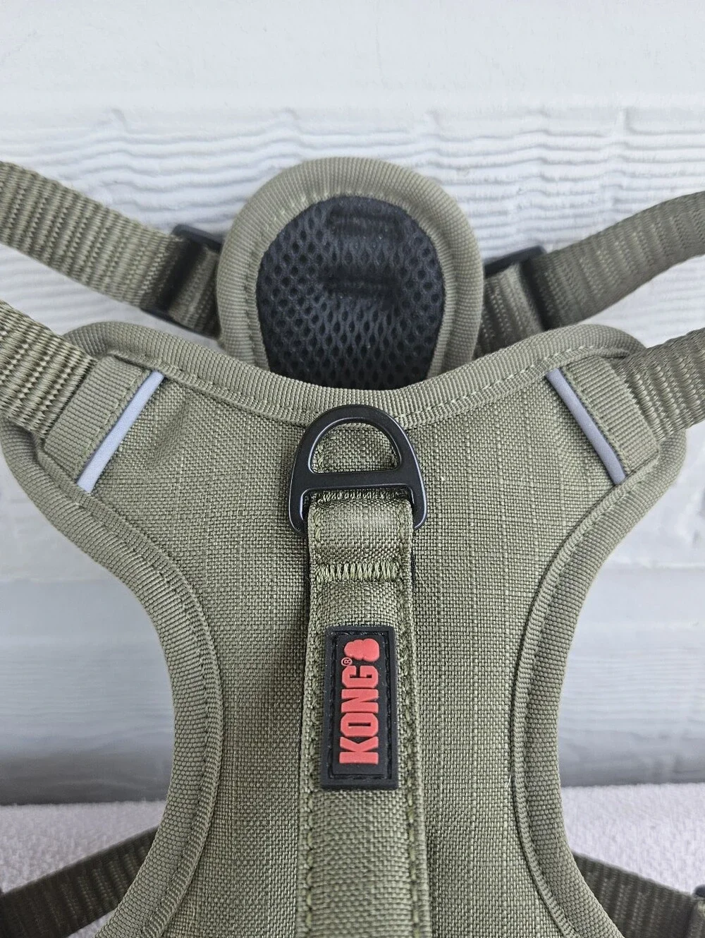 Kong Army Green Poop Bag Dog Harness Size Small Padded Handle